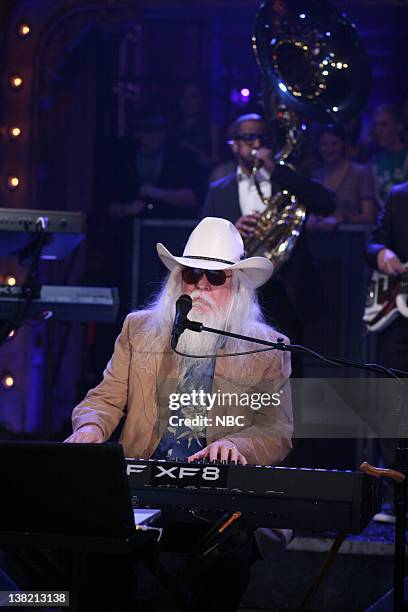 Episode 410 -- Pictured: Musical Guest Leon Russell performs on March 17, 2011