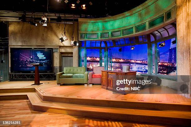 Pictured: "Late Night with Jimmy Fallon" Set