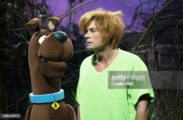 Episode 1 -- Aired -- Pictured: Rob Lowe as Warren "Shaggy" Shagowski during "Pros & Cons" skit on October 10, 2000