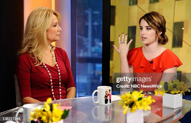 Kathie Lee Gifford and Emma Roberts appear on NBC News' "Today" show