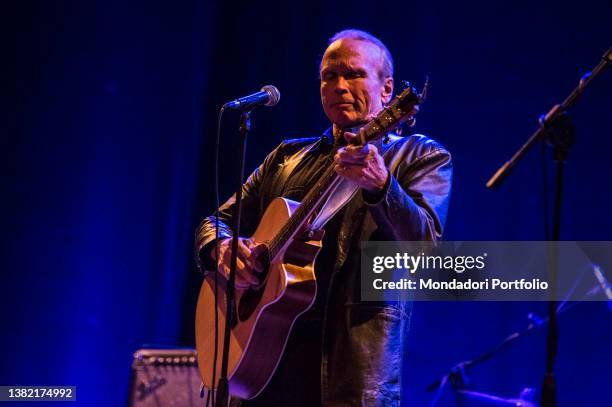 Bother Phil and Dave Alvin performs live on stage at teatro Condominio in Gallarate. Gallarate , October 31st, 2014