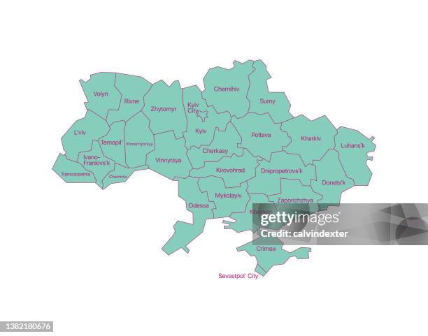 Basic Ukraine Map 3,509 Ukraine Political Map Stock Photos, High-Res Pictures, and Images ...