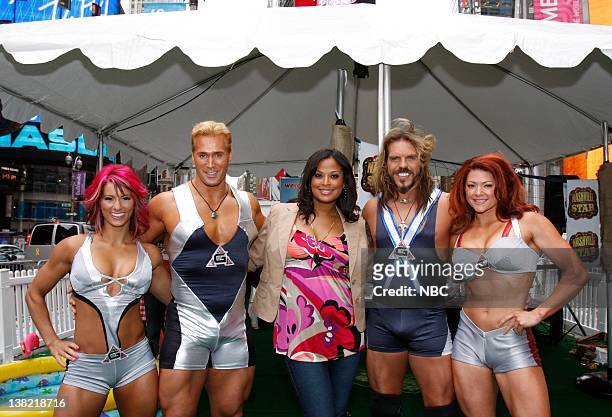 Bringing a Promo to Life" -- Picured: Jennifer "Phoenix" Widerstrom, Mike "Titan" O'Hearn, Laila Ali, Don "Wolf" Yates and Valerie "Siren" Waugaman...