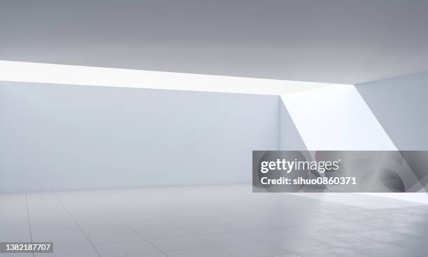 showroom futuristic - minimal architecture stock pictures, royalty-free photos & images