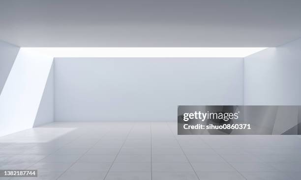 showroom futuristic - empty art gallery stock pictures, royalty-free photos & images