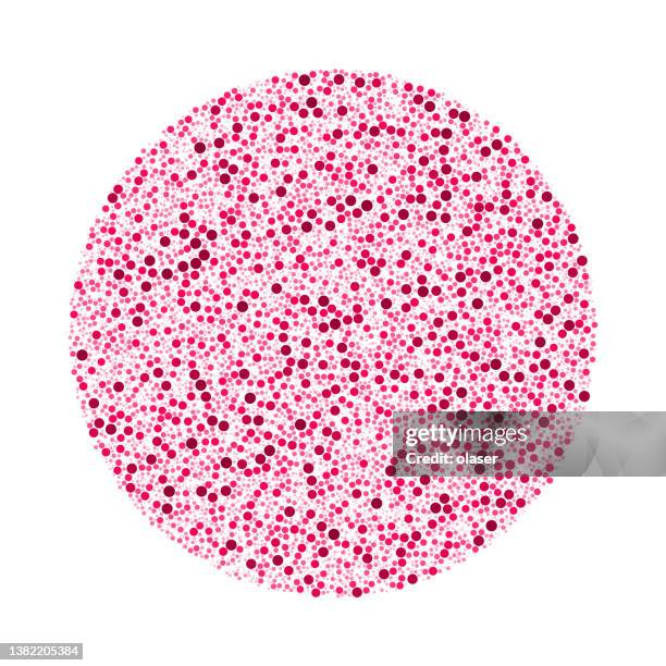 bubbles: cherry dots, no overlap, filling surface. - confetti light blue background stock illustrations