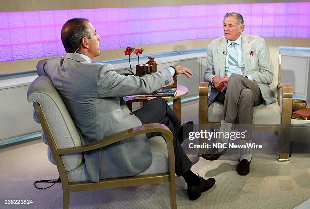 Matt Lauer and Frank Deford appear on NBC News' "Today" show