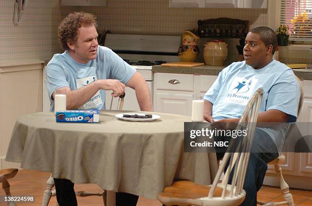 Episode 3 -- Aired -- Pictured: John C. Reilly as big brother, Kenan Thompson as Jarvis during "McMillan Family Moment" skit on October 21, 2006