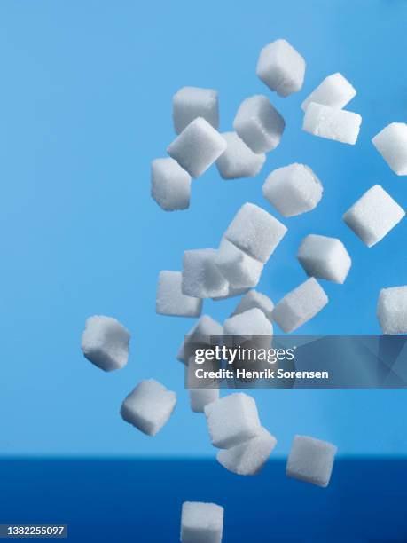 sugar cubes - diabetes and nobody stock pictures, royalty-free photos & images