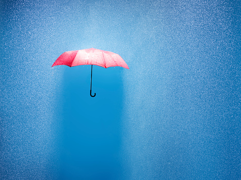 umbrella in a rain shower