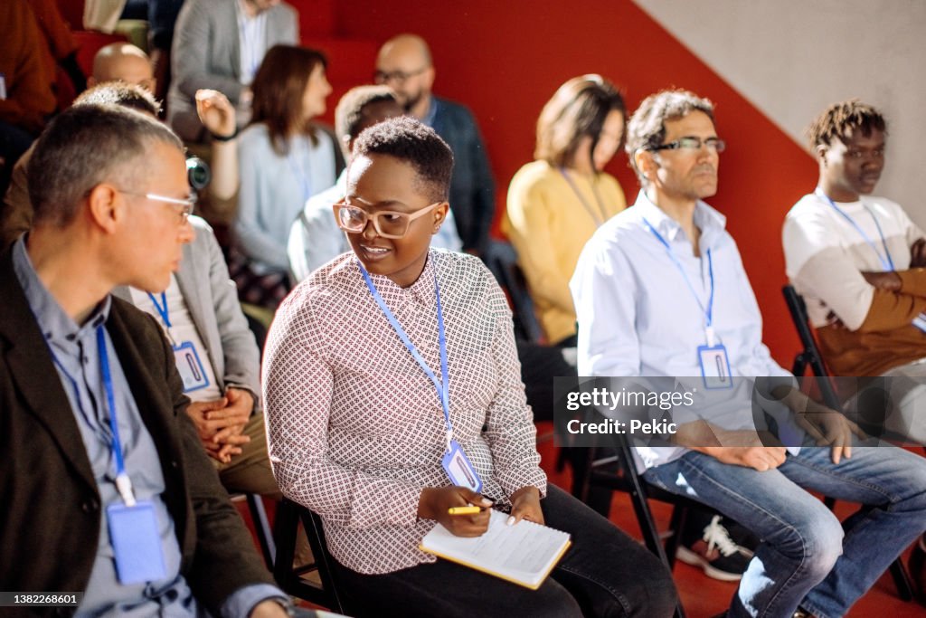 Business team at a seminar