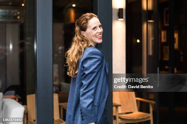 Actress Maria Castro attends the Roberto Verino "Belleza Serena" fashion show at the Rosewood Villa Magna Hotel on March 07, 2022 in Madrid, Spain.