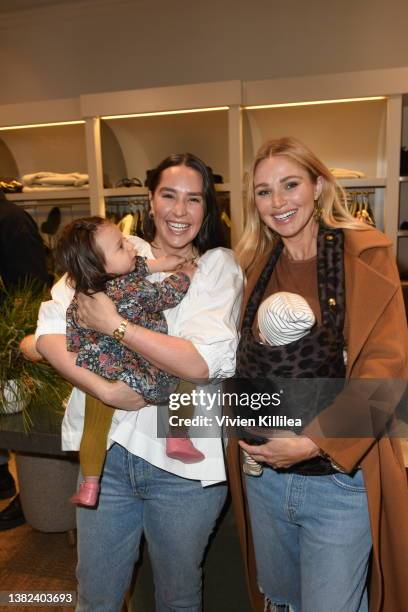 Pia Baroncini and Alyssa Julya Smith attend as goop hosts a celebration for the launch of Banana Republic Baby on March 06, 2022 in Los Angeles,...