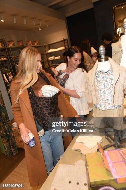 Pia Baroncini and Alyssa Julya Smith attend as goop hosts a celebration for the launch of Banana Republic Baby on March 06, 2022 in Los Angeles,...