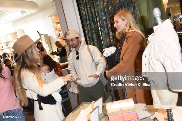 Jordan Younger, Jonathan Albrecht and Alyssa Julya Smith attends as goop hosts a celebration for the launch of Banana Republic Baby on March 06, 2022...