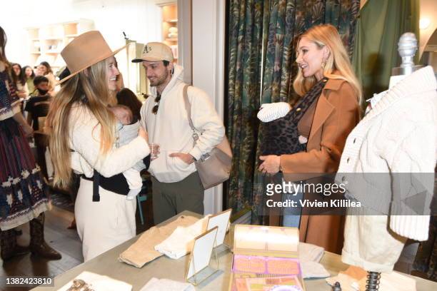 Jordan Younger, Jonathan Albrecht and Alyssa Julya Smith attends as goop hosts a celebration for the launch of Banana Republic Baby on March 06, 2022...