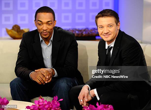 Anthony Mackie and Jeremy Renner appear on NBC News' "Today" show