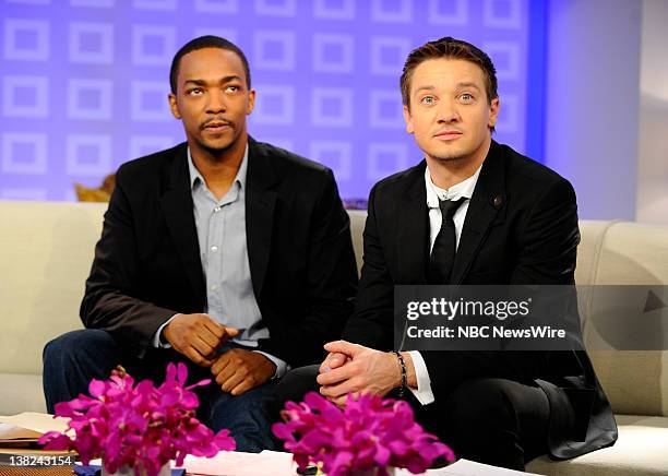 Anthony Mackie and Jeremy Renner appear on NBC News' "Today" show