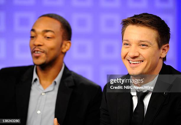 Anthony Mackie and Jeremy Renner appear on NBC News' "Today" show