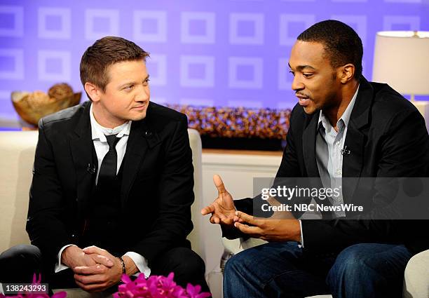 Jeremy Renner and Anthony Mackie appear on NBC News' "Today" show