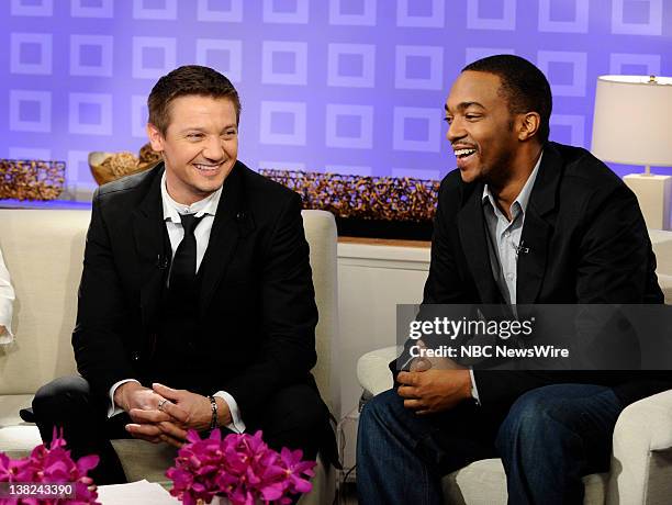 Jeremy Renner and Anthony Mackie appear on NBC News' "Today" show