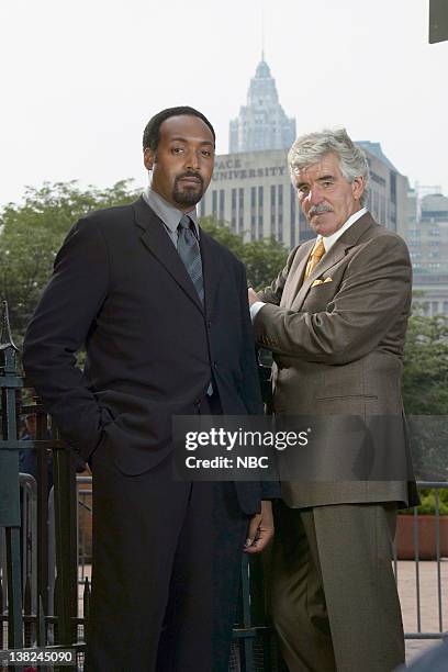 Season 15 -- Pictured: Jesse L. Martin as Detective Ed Green, Dennis Farina as Detective Joe Fontana