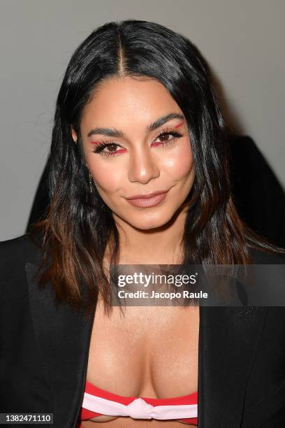 Vanessa Hudgens attends the Giambattista Valli Womenswear Fall/Winter 2022/2023 show as part of Paris Fashion Week on March 07, 2022 in Paris, France.