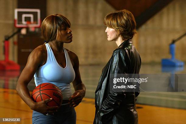 Brotherhood" Episode 12 -- Pictured: Serena Williams as Chloe Spears, Mariska Hargitay as Detective Olivia Benson