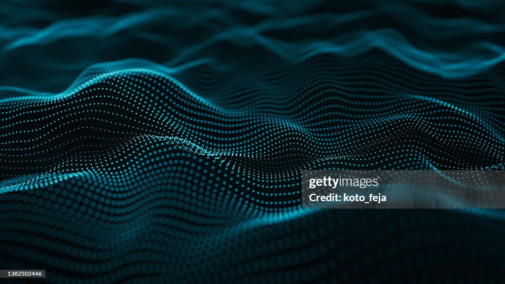 Abstract information structure wave background