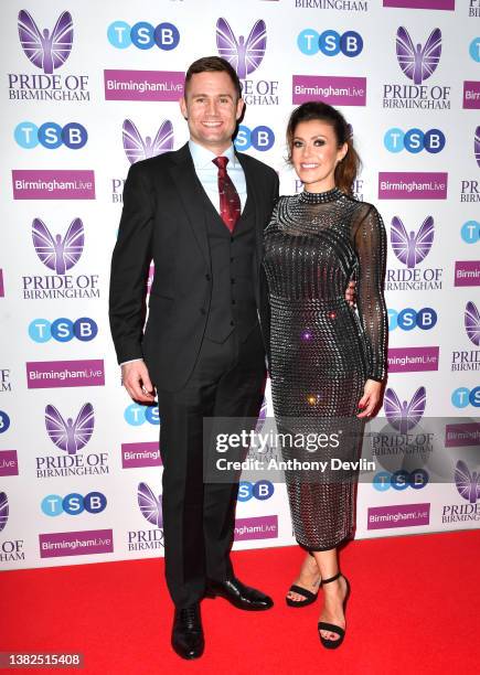 Kym Marsh and Scott Ratcliff attend the Pride Of Birmingham Awards 2022 at University of Birmingham on March 07, 2022 in Birmingham, England.