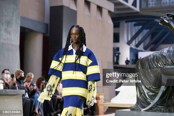 Lous and the Yakuza walks the runway during the Louis Vuitton Womenswear Fall/Winter 2022-2023 show as part of Paris Fashion Week on March 07, 2022...