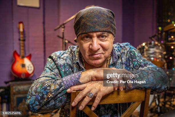 Steven Van Zandt "Little Steven" poses for a portrait at his Rebel Nation headquarters on March 04, 2022 in New York City.