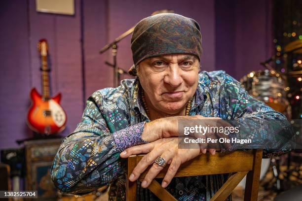 Steven Van Zandt "Little Steven" poses for a portrait at his Rebel Nation headquarters on March 04, 2022 in New York City.