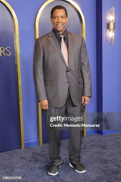 Denzel Washington attends the 94th Annual Oscars Nominees Luncheon at Fairmont Century Plaza on March 07, 2022 in Los Angeles, California.