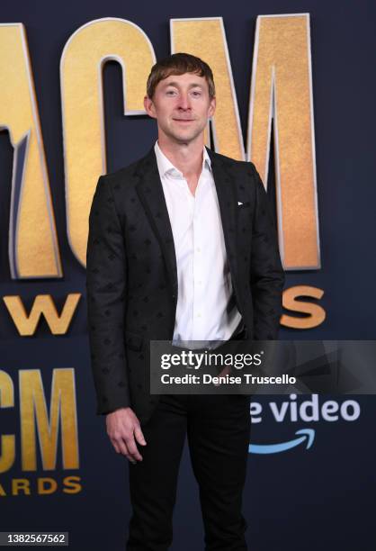 Ashley Gorley attends the 57th Academy of Country Music Awards at Allegiant Stadium on March 07, 2022 in Las Vegas, Nevada.