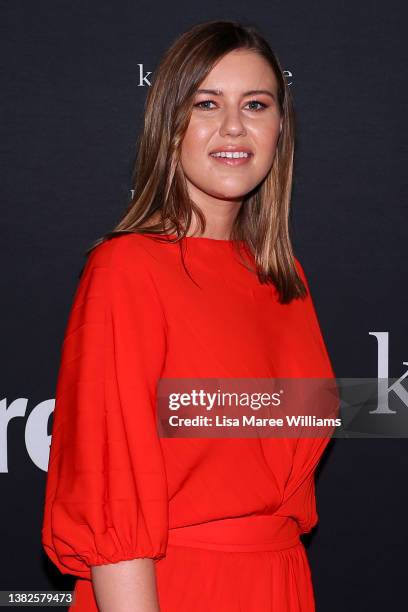 Brittany Higgins attends the marie claire International Women's Day breakfast at est. On March 08, 2022 in Sydney, Australia.