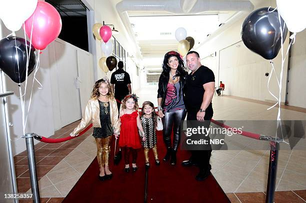 Into the Lion's Den" Episode 205 -- Pictured: Gia Giudice, Gabrielle Giudice, Milania Giudice, Teresa Giudice, Joe Giudice