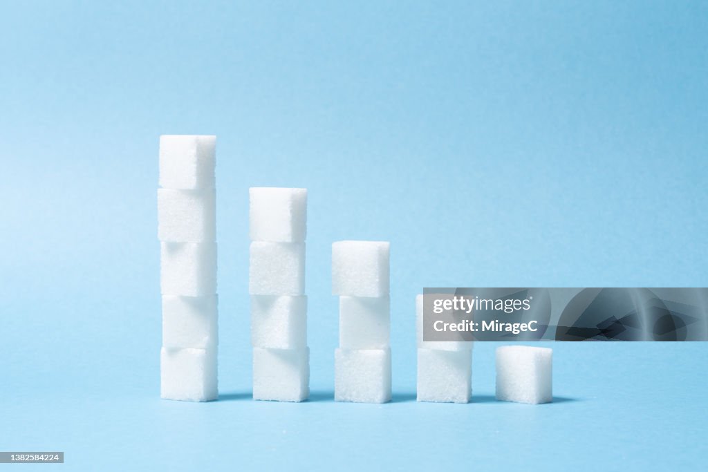 Sugar Cubes Stacks Bar Chart Ascending