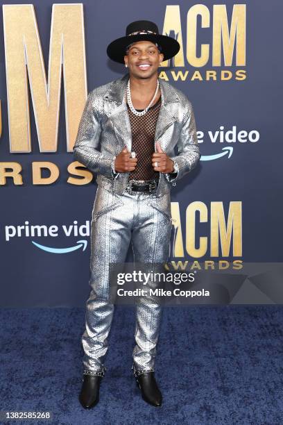 Jimmie Allen attends the 57th Academy of Country Music Awards at Allegiant Stadium on March 07, 2022 in Las Vegas, Nevada.