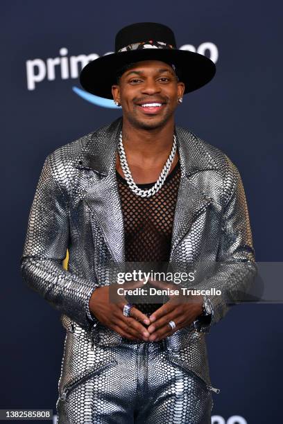 Jimmie Allen attends the 57th Academy of Country Music Awards at Allegiant Stadium on March 07, 2022 in Las Vegas, Nevada.