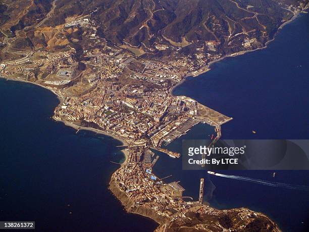 aerial view of ceuta - ceuta stockfoto's en -beelden