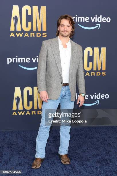 Luke Grimes attends the 57th Academy of Country Music Awards at Allegiant Stadium on March 07, 2022 in Las Vegas, Nevada.