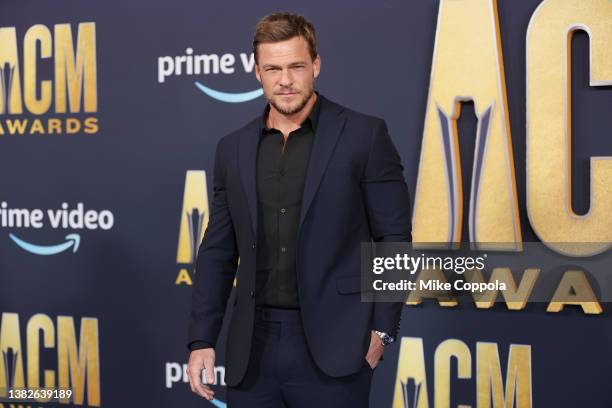 Alan Ritchson attends the 57th Academy of Country Music Awards at Allegiant Stadium on March 07, 2022 in Las Vegas, Nevada.