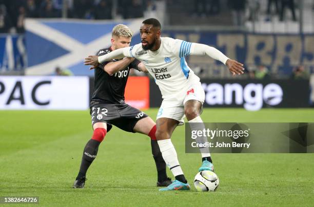 Gerson Santos da Silva of Marseille during the Ligue 1 Uber Eats match between Olympique de Marseille and AS Monaco at Stade Velodrome on March 6,...