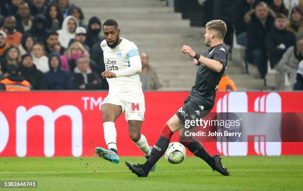 Gerson Santos da Silva of Marseille during the Ligue 1 Uber Eats match between Olympique de Marseille and AS Monaco at Stade Velodrome on March 6,...