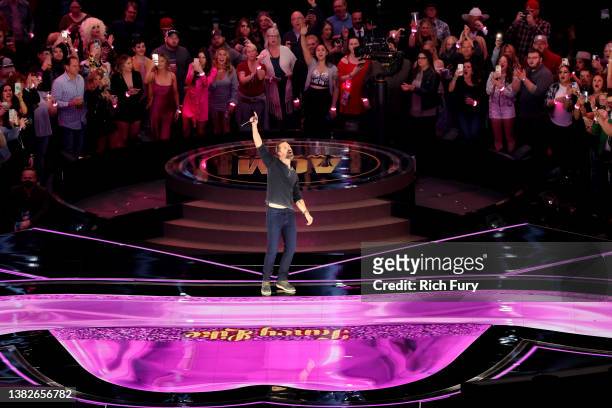 Walker Hayes performs onstage during the 57th Academy of Country Music Awards at Allegiant Stadium on March 07, 2022 in Las Vegas, Nevada.
