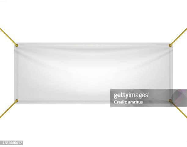bildbanksillustrationer, clip art samt tecknat material och ikoner med horizontal banner mockup - flag banner mockup