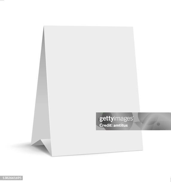 table card vertical - stand up stock illustrations