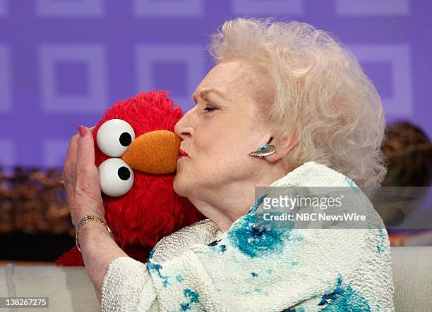 Elmo and Betty White appear on NBC News' "Today" show