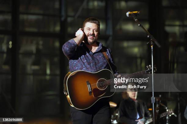 Chris Young performs onstage during the 57th Academy of Country Music Awards at Allegiant Stadium on March 07, 2022 in Las Vegas, Nevada.